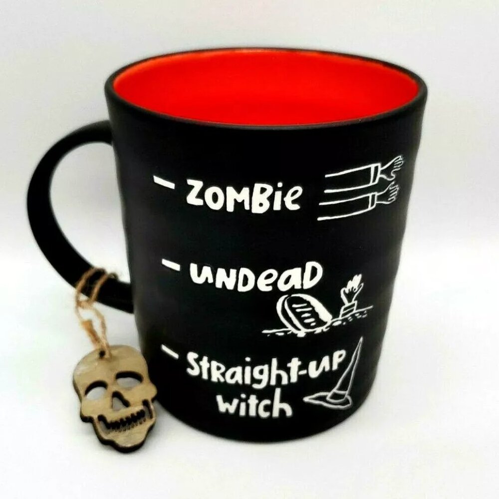 Prima Design Zombie Undead Straight Up Witch Ceramic Halloween Coffee/Tea Mug